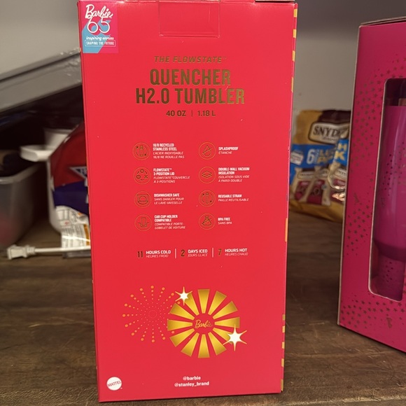 Barbie Stanley the flow state quencher H2 .0 Tumblr 40 ounce - Picture 3 of 6